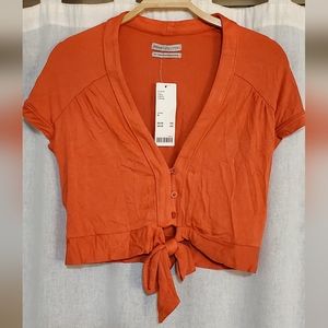 Orange Crop Top New Medium